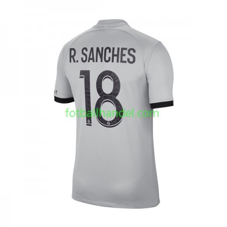Herre Fotballdrakter Paris Saint-Germain R.Sanches 18 Borte 2022-23 Kortermet
